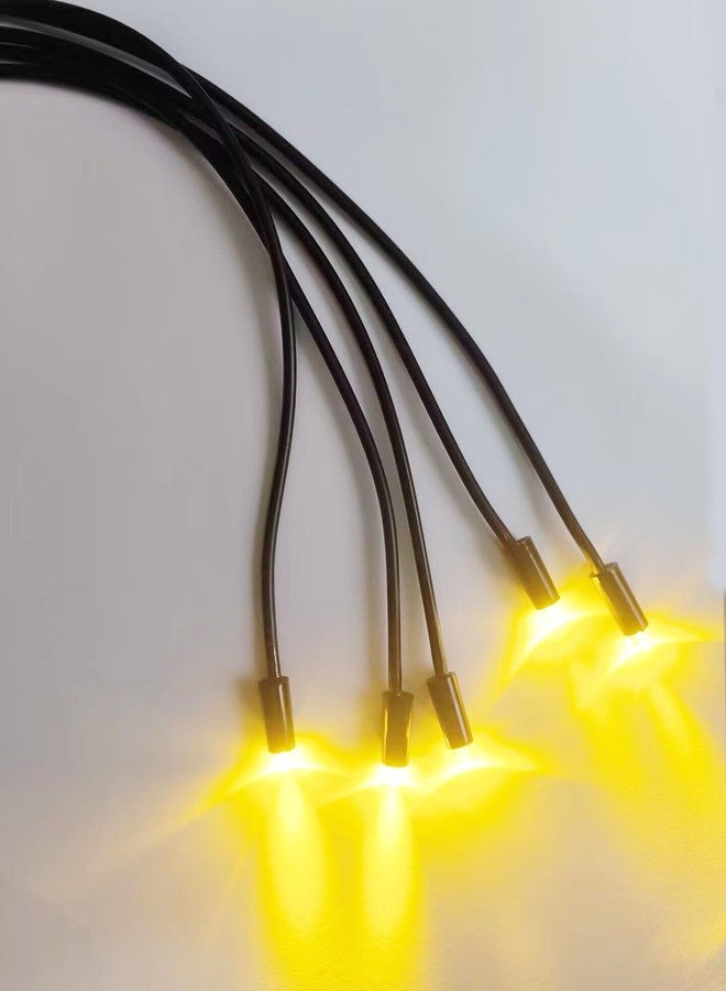 MEMEOKON 12V Tabletop Fountain Indoor Outdoor Pond 1 to 5 LED-Lights Underwater Feature for Modern Home Table Desk Office Patio DIY Replacement with Adapter US (Warm Lights) - Image 4